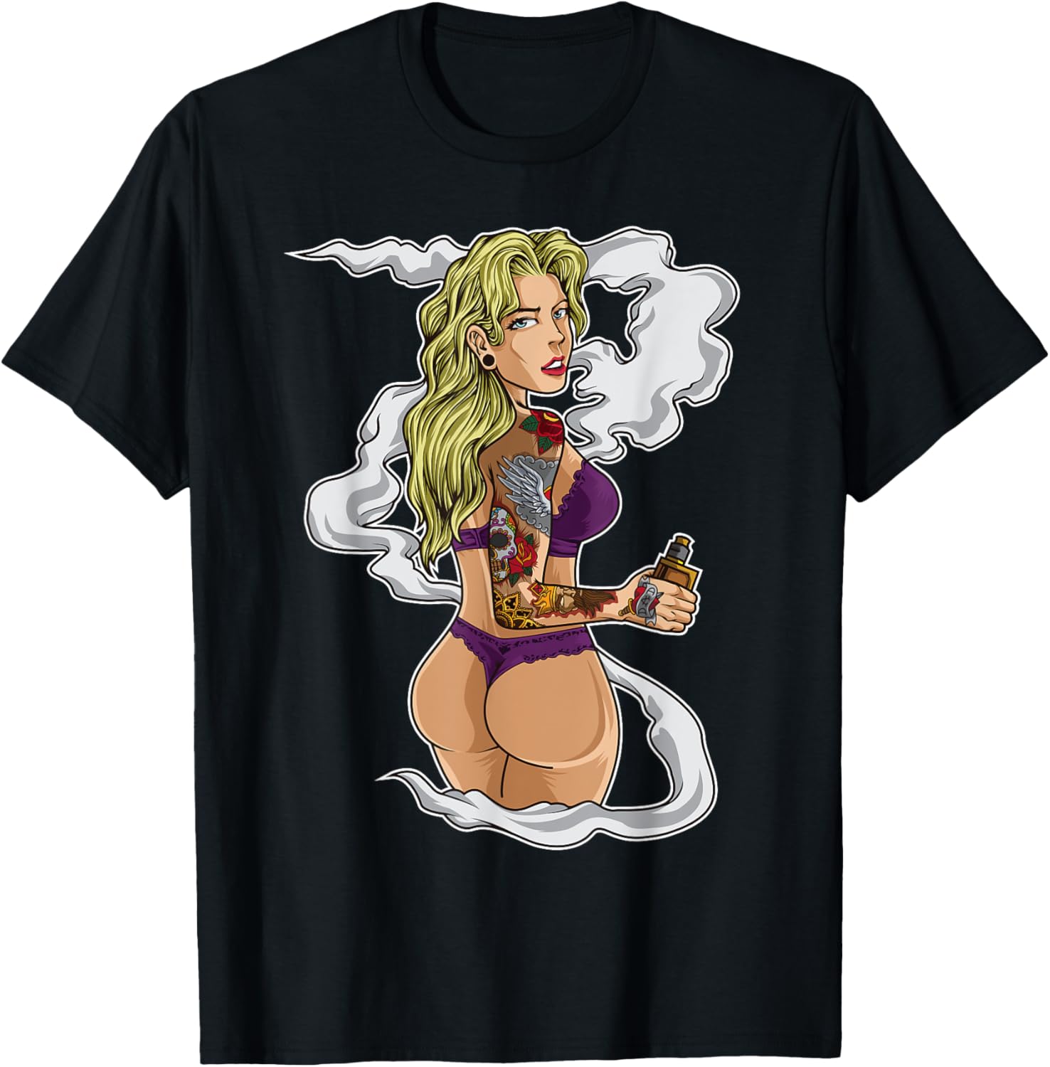 Tattooed Vaping Girl Graphic T - огляд і ціна Vaping Shop