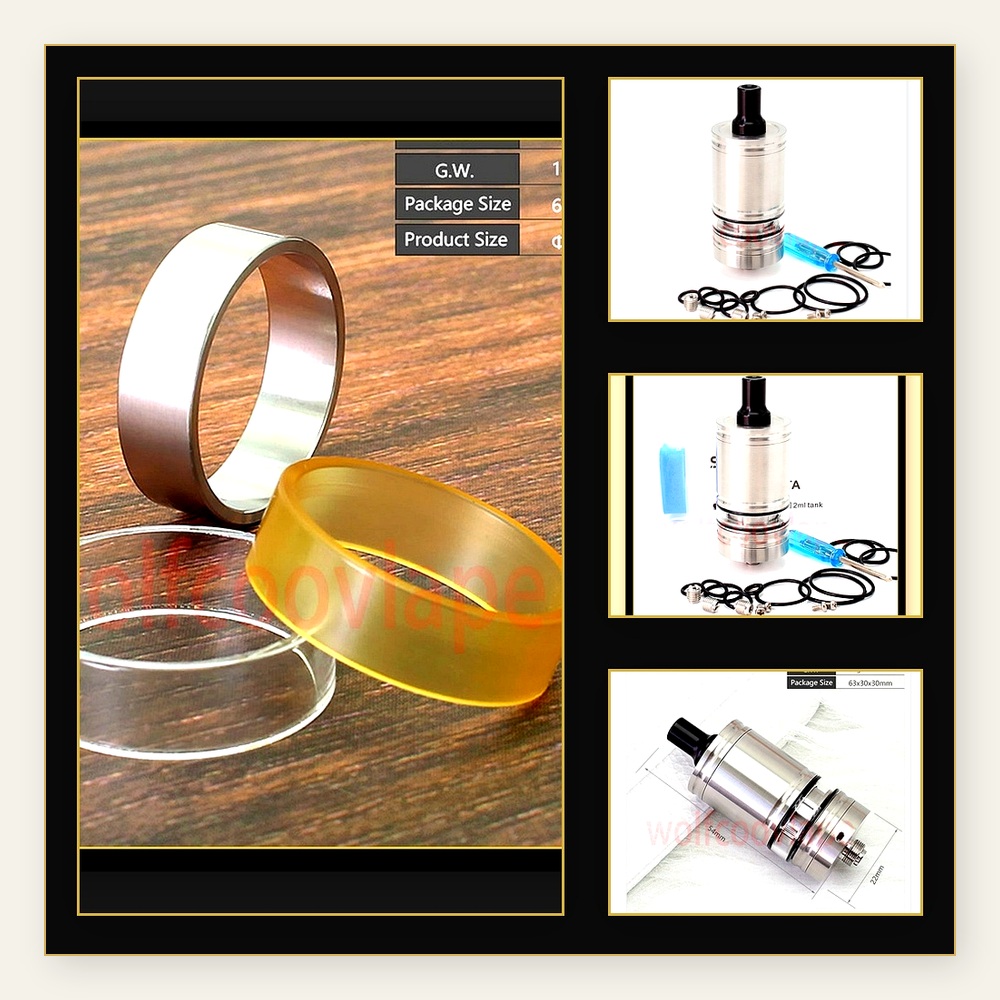 Wolfcoolvape Lindy RTA 5ml Tan - огляд і ціна Vaping Air
