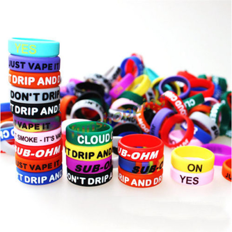 10 pcs / Lot Multi-color Anti- - огляд і ціна Vape Band Silicone