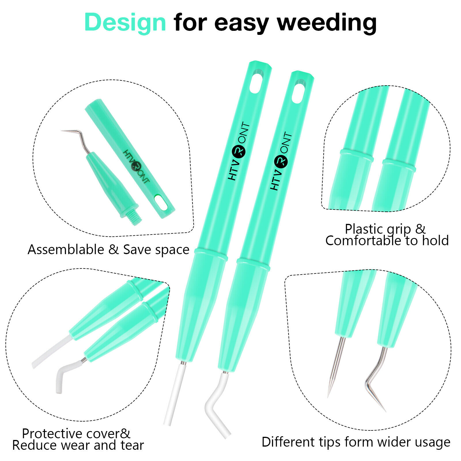 HTVRONT 4 PCS DIY Craft Weedin - огляд і ціна Dry Herb Vaping Accessories