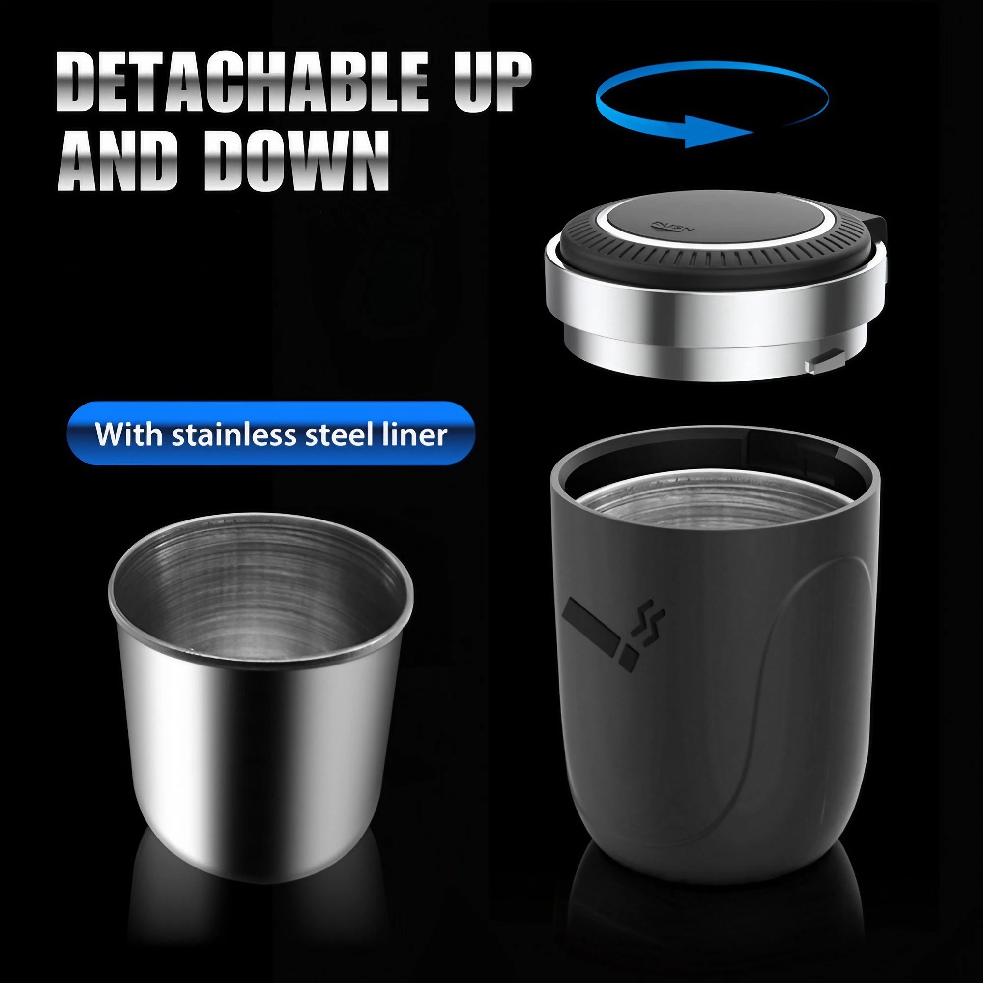 Car Ashtray With Led Light Smo - огляд і ціна Vape Decoration