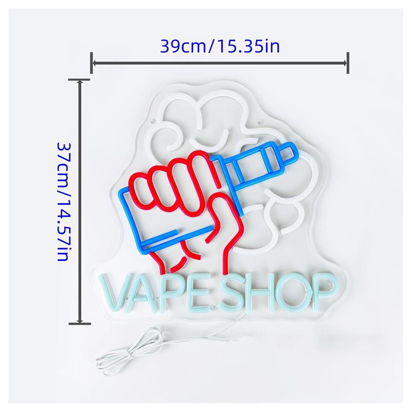 Vape Shop Neon Sign Hand Holdi - огляд і ціна Vaping Store